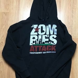 Zombies Attack 7D San Francisco Small Hoodie